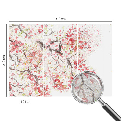 Large wallpaper mural Flowering branches