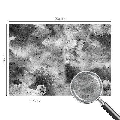 Large wall mural wallpaper Gray clouds
