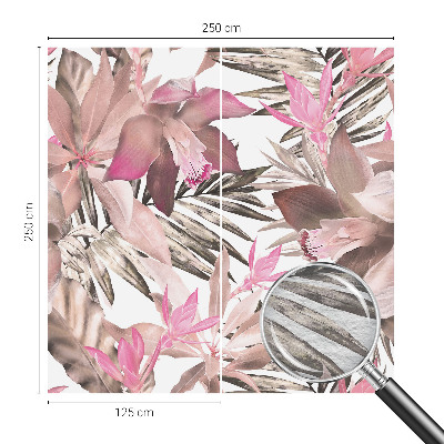 Custom size wall mural Exotic flowers