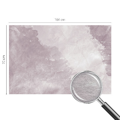 Modern wall mural with a purple abstract design