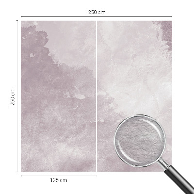 Modern wall mural with a purple abstract design