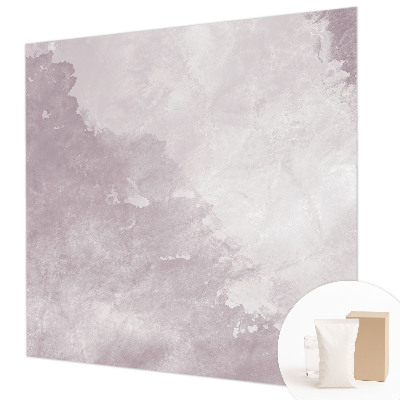 Modern wall mural with a purple abstract design