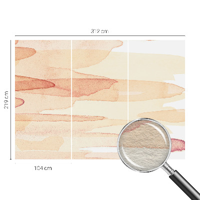 High quality photo wallpaper with a pastel brushstroke design