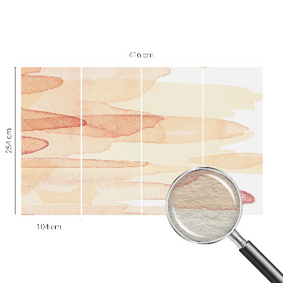 High quality photo wallpaper with a pastel brushstroke design