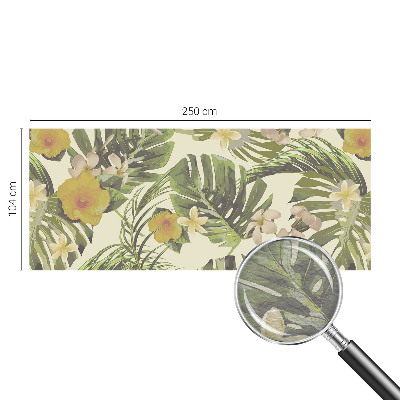 Premium photo wallpaper with an exotic flora design