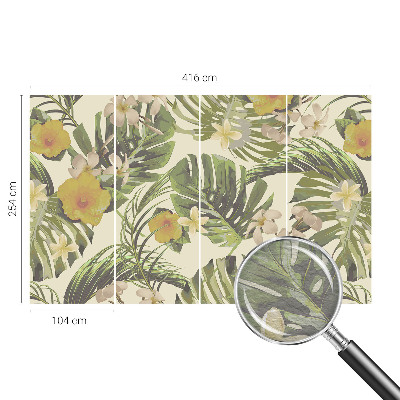 Premium photo wallpaper Exotic flora