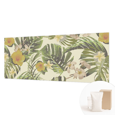 Premium photo wallpaper with an exotic flora design