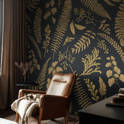 Non-woven wall mural Botanical leaves
