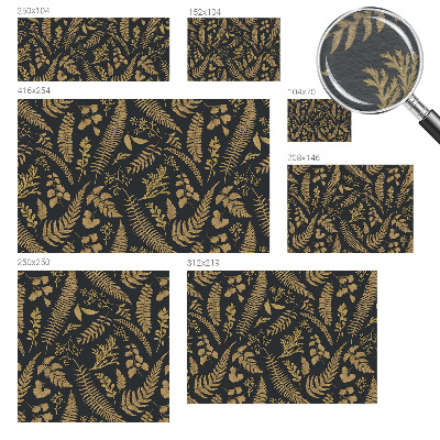 Non-woven wall mural Botanical leaves
