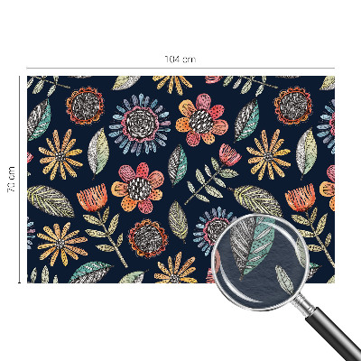 Wallpaper mural Floral mosaic