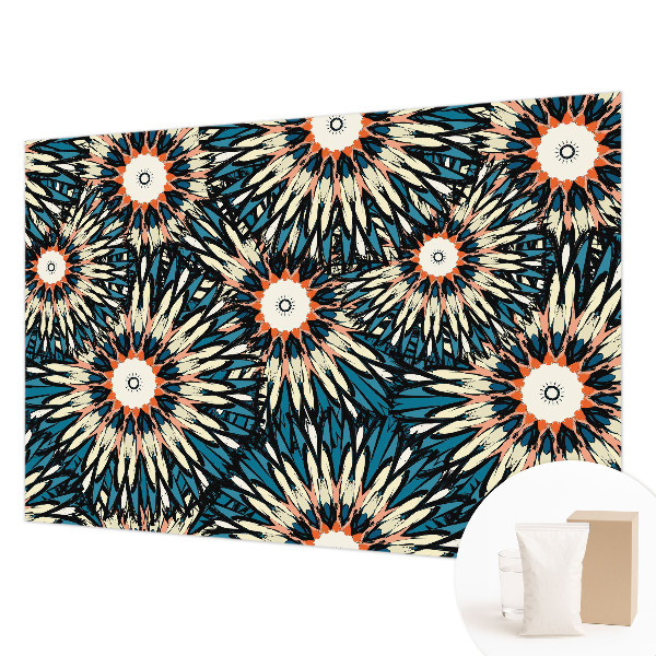 Photo wall mural with a floral motif titled 