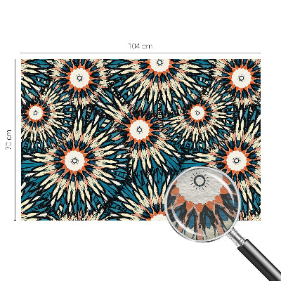 Photo wall mural with a floral motif titled 