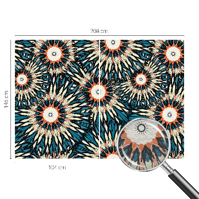 Photo wall mural with a floral motif titled 