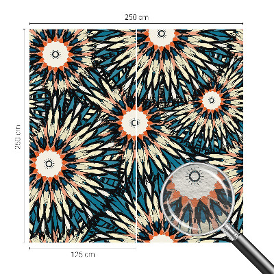 Photo wall mural with a floral motif titled 
