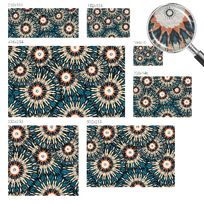 Photo wall mural with a floral motif titled 