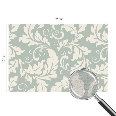 Photo wallpaper with a decorative leaves pattern