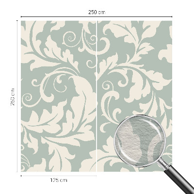 Photo wallpaper Decorative leaves
