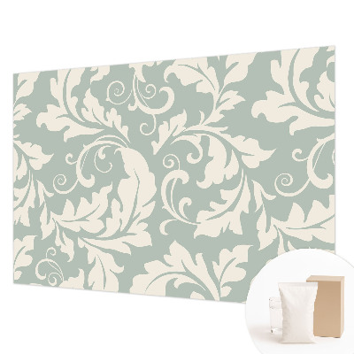 Photo wallpaper with a decorative leaves pattern