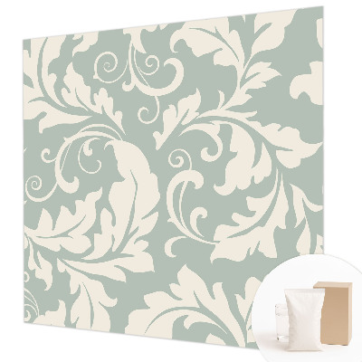Photo wallpaper with a decorative leaves pattern