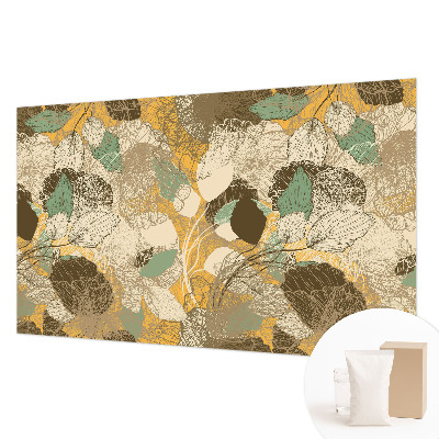 Wall mural for bedroom with a botanical design