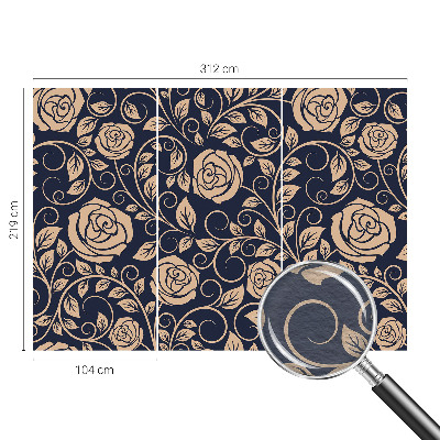 Bedroom wall mural wallpaper Romantic flowers