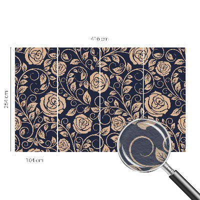 Bedroom wall mural wallpaper Romantic flowers