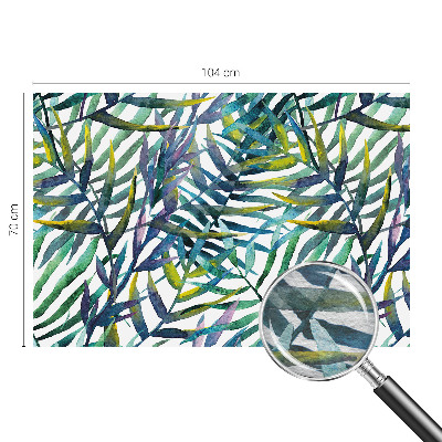 Wallpaper mural for living room with an exotic vegetation motif