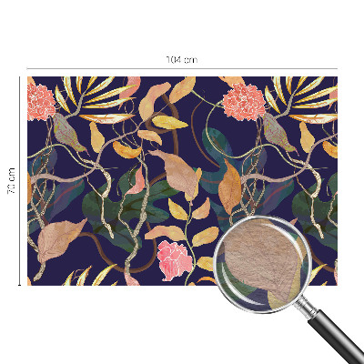 Large wall mural with an elegant botanical design