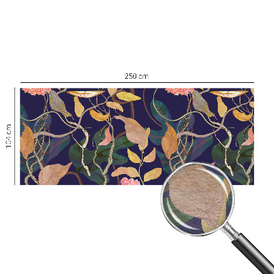 Large wall mural with an elegant botanical design