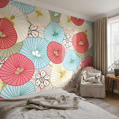 Large wallpaper mural Floral pattern