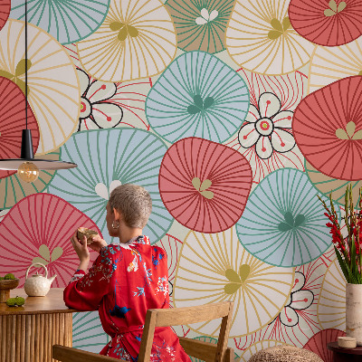 Large wallpaper mural Floral pattern
