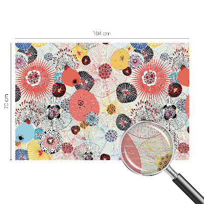 Custom size wall mural Colorful flowers