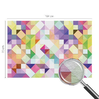 Large wall mural wallpaper with colorful shapes