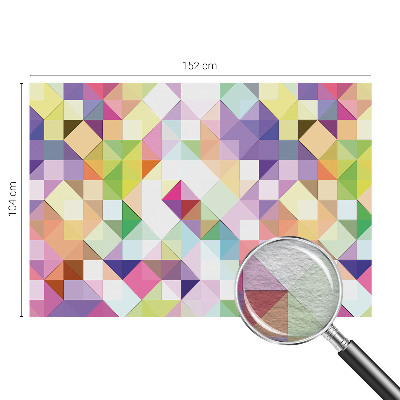 Large wall mural wallpaper with colorful shapes