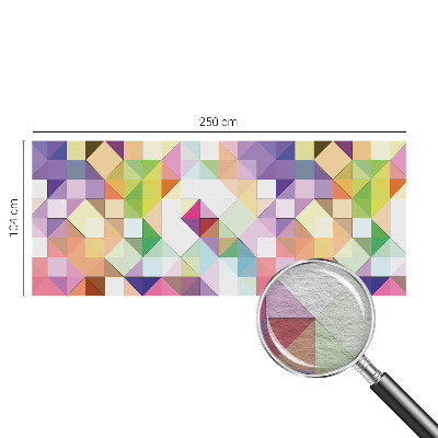 Large wall mural wallpaper with colorful shapes
