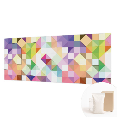 Large wall mural wallpaper with colorful shapes