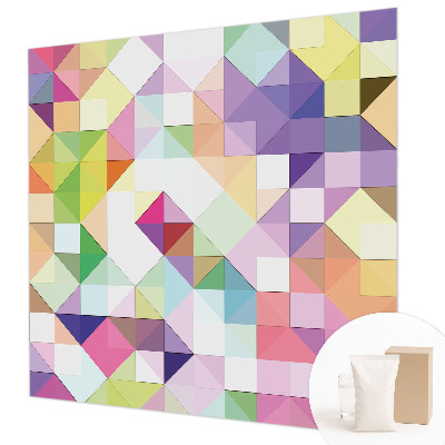 Large wall mural wallpaper with colorful shapes