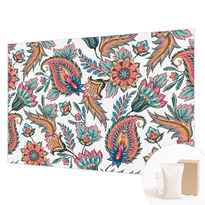 Modern wall mural for bedroom with an oriental pattern