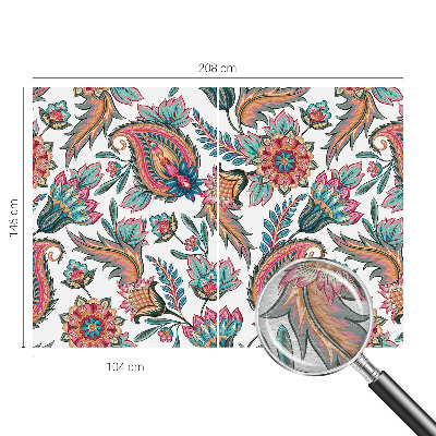 Modern wall mural for bedroom with an oriental pattern