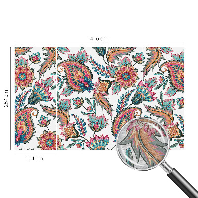 Modern wall mural for bedroom with an oriental pattern