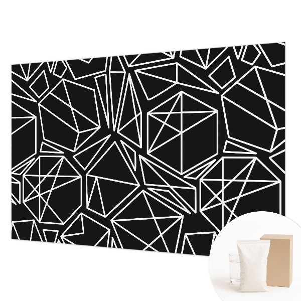 Modern wall mural with a modern abstract design