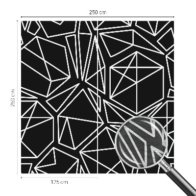 Modern wall mural with a modern abstract design
