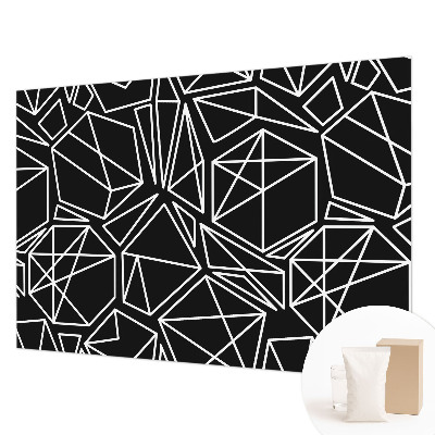 Modern wall mural with a modern abstract design