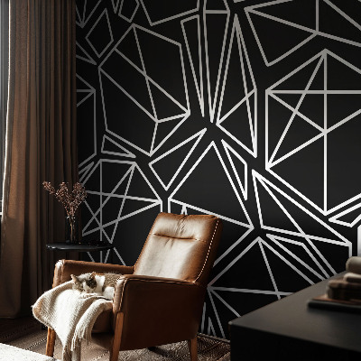 Modern wall mural with a modern abstract design