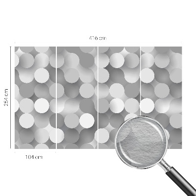 High quality photo wallpaper with a gray circular pattern