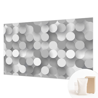 High quality photo wallpaper with a gray circular pattern