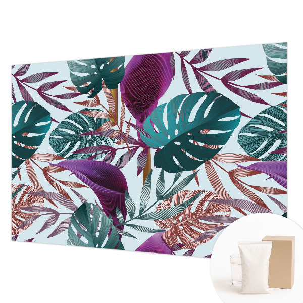 Premium wall mural for bedroom with a tropical composition