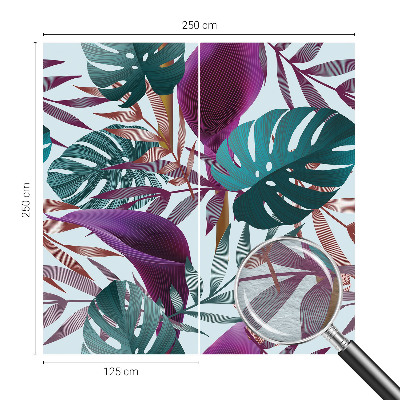 Premium wall mural for bedroom with a tropical composition