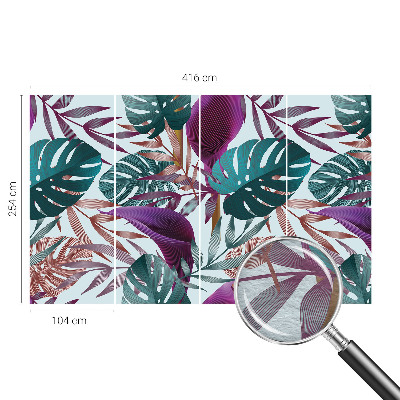 Premium wall mural for bedroom Tropical composition