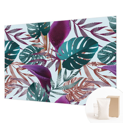 Premium wall mural for bedroom with a tropical composition
